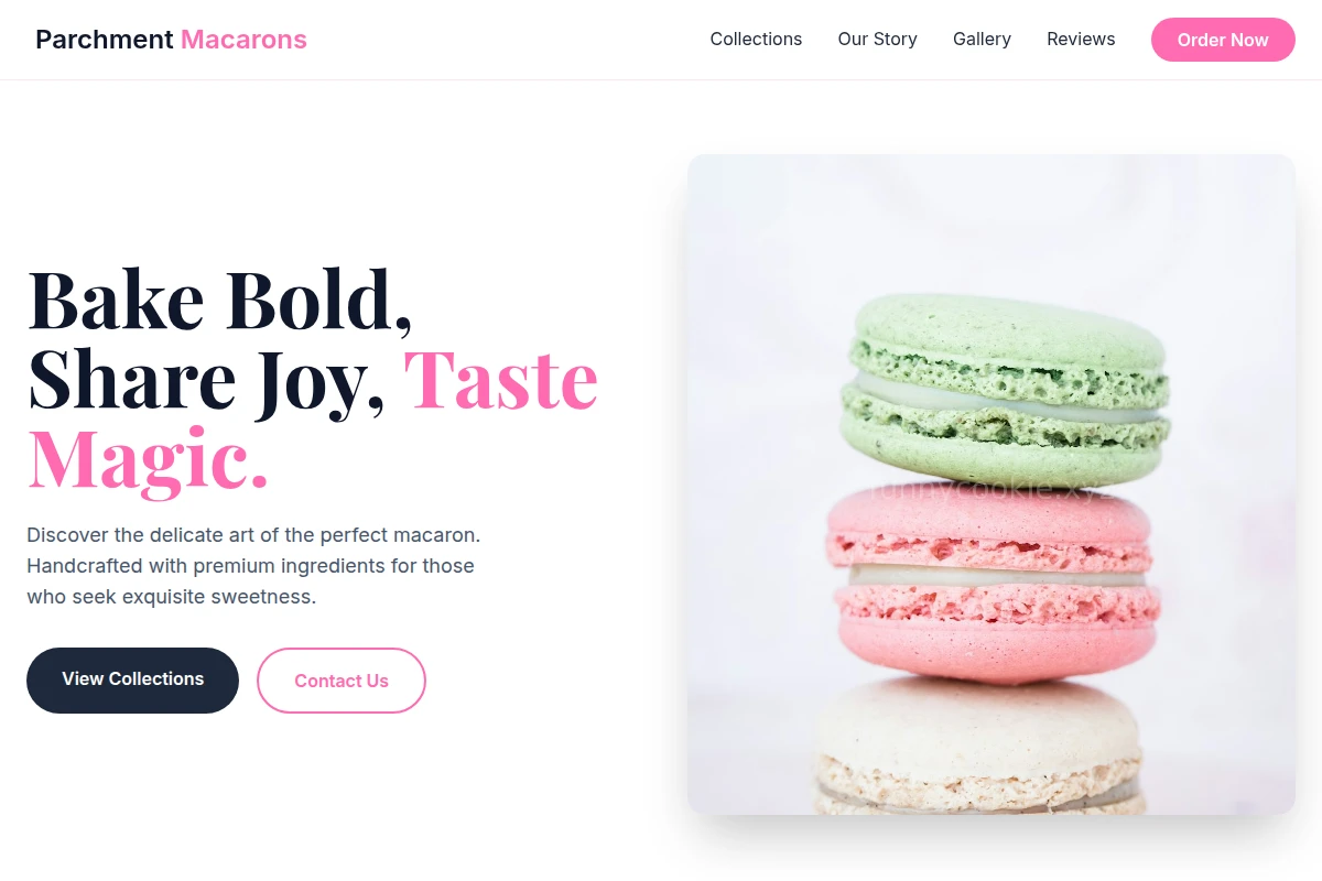 Parchment Macarons